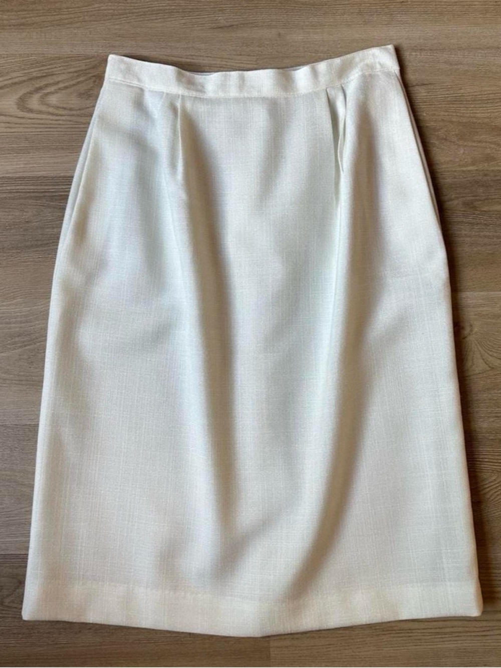 Worthington Cream Pencil Skirt - Tailored Knit